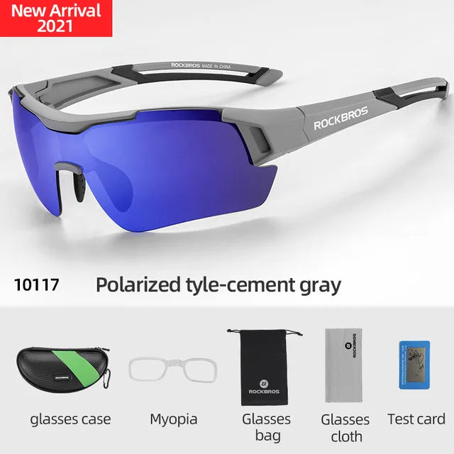Experience sharp, glare-free vision on every ride with ROCKBROS polarized cycling glasses, engineered for your performance, comfort, and reliable all-day wear.