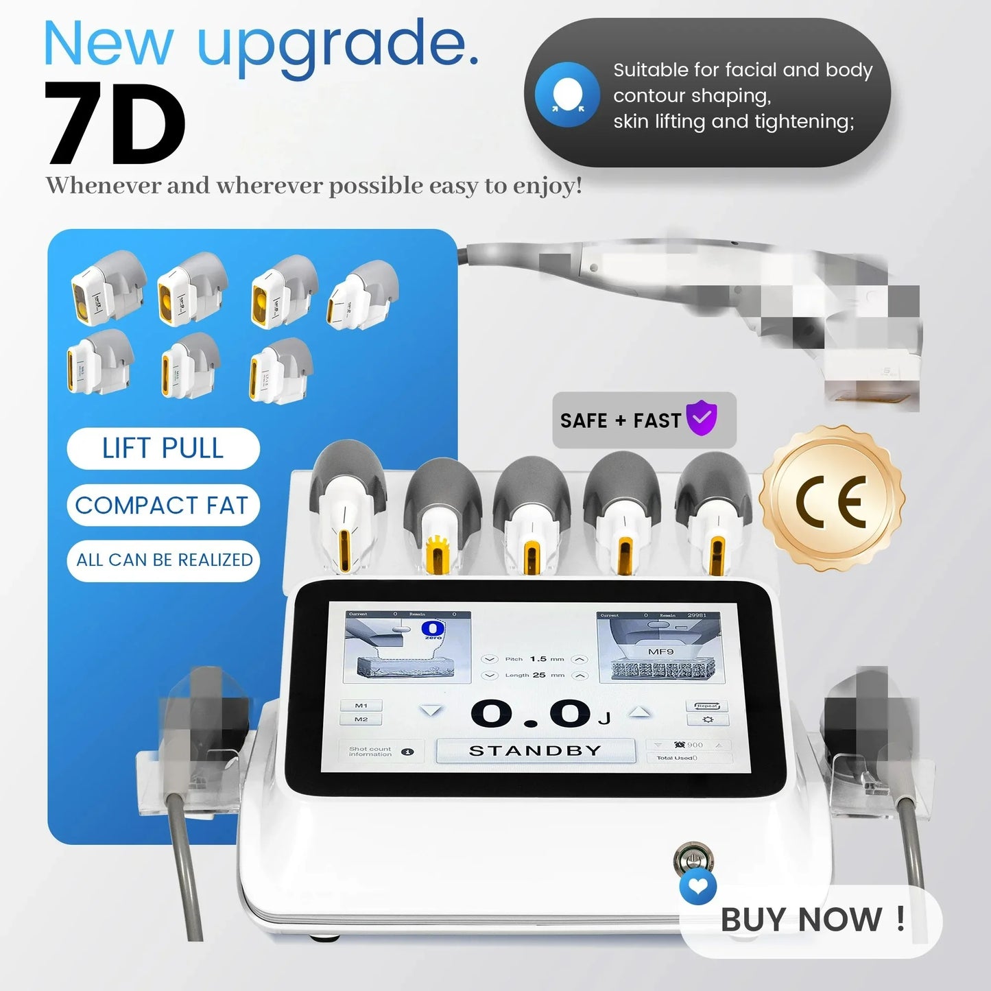 Professional 7D Beauty Spa Machine For Fast Slimming And Body Contouring