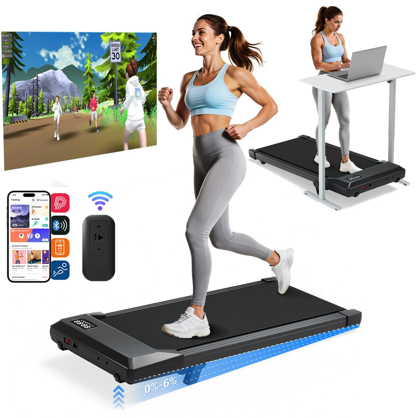 Transform your routine with a compact under-desk treadmill that brings powerful walking into your day.