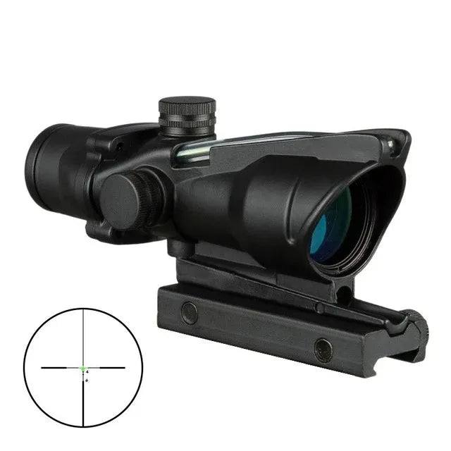 Bestsight 4X32 Rifle Scope Red Dot Illuminated Etched Reticle