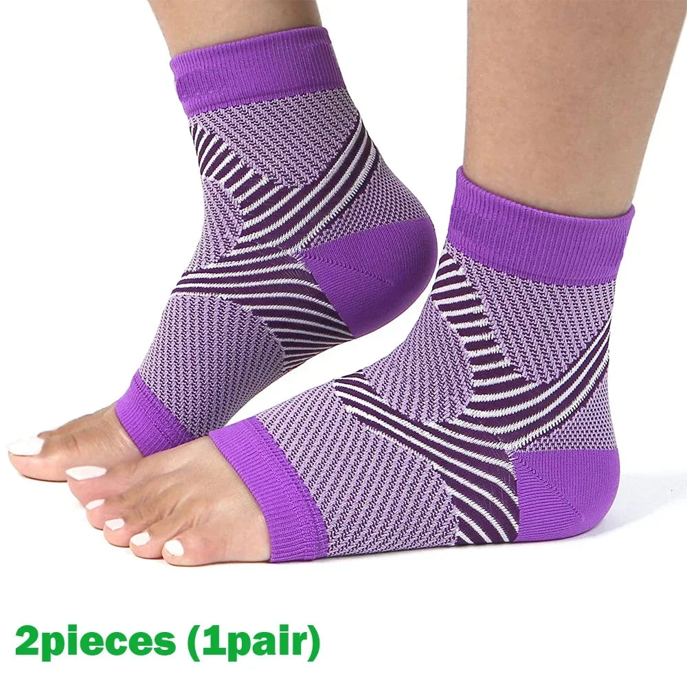 1Pair Plantar Fasciitis Splint Night Compression Sock Heel Supports for Heel Pain Plantar Fasciitis Support Foot Braces