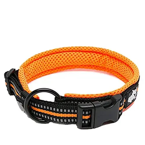 TrueLove Nylon Adjustable Padded Reflective Dog And Cat Collar TLC5011
