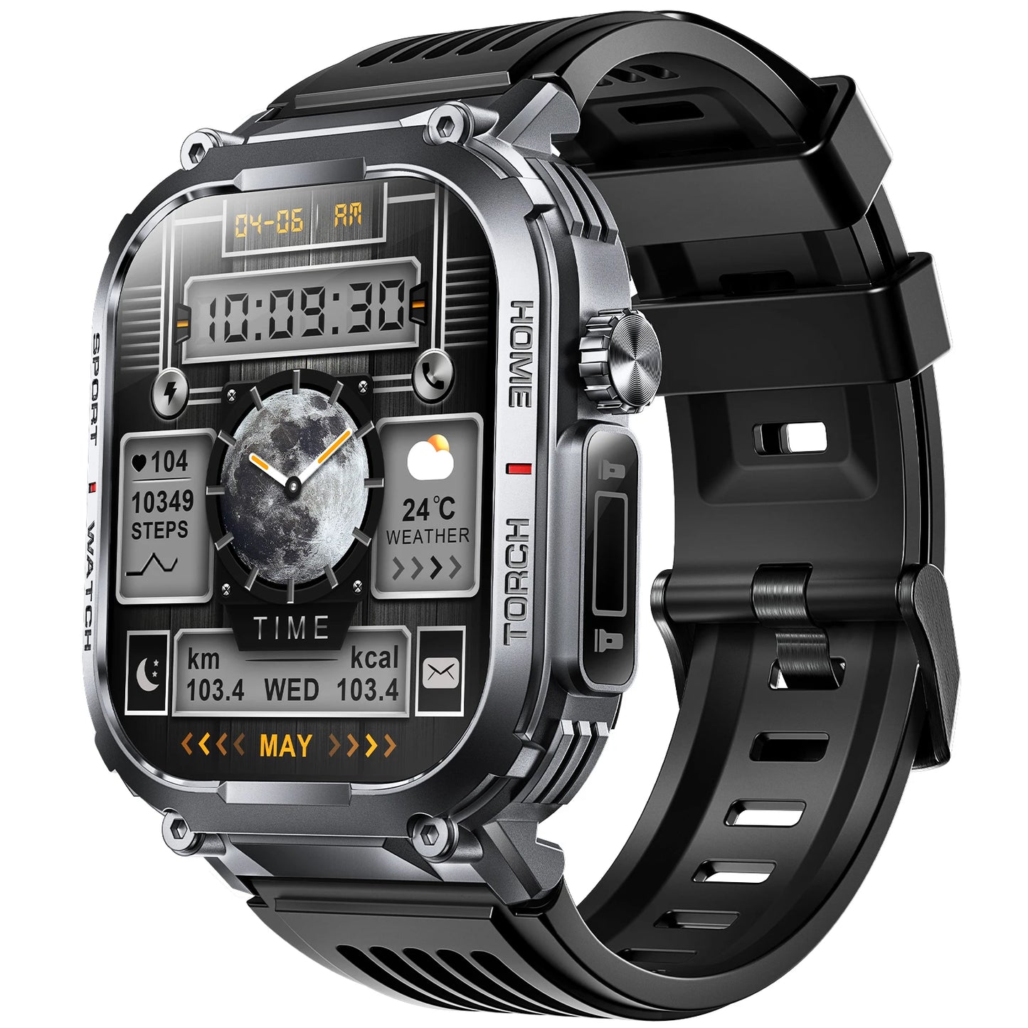 Meet the EIGIIS S320B, a rugged smart watch built for active days and bold nights.