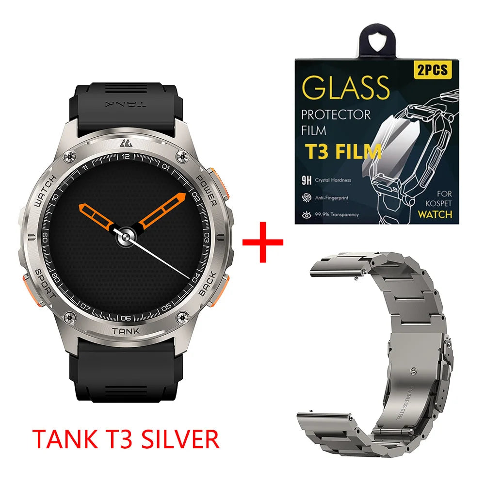From KOSPET, the Tank T3 Smartwatch blends rugged durability with sleek, smart everyday convenience.