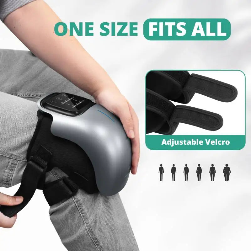 Experience soothing knee relief with the Medcursor wireless heating massage knee pad, designed to deliver warm, targeted comfort during long days, recovery sessions, or gentle stretches, without tying you to a cord.