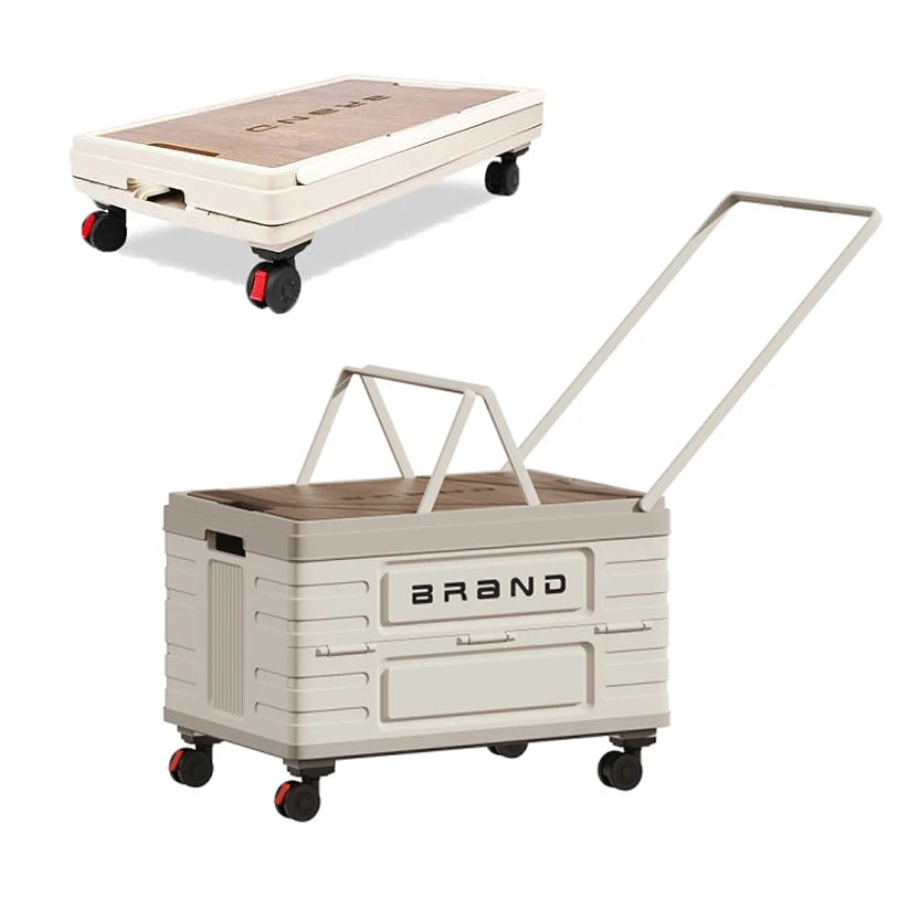 Transform your space into effortless mobility with the 360 Degree Rotating Foldable Storage Cart.
