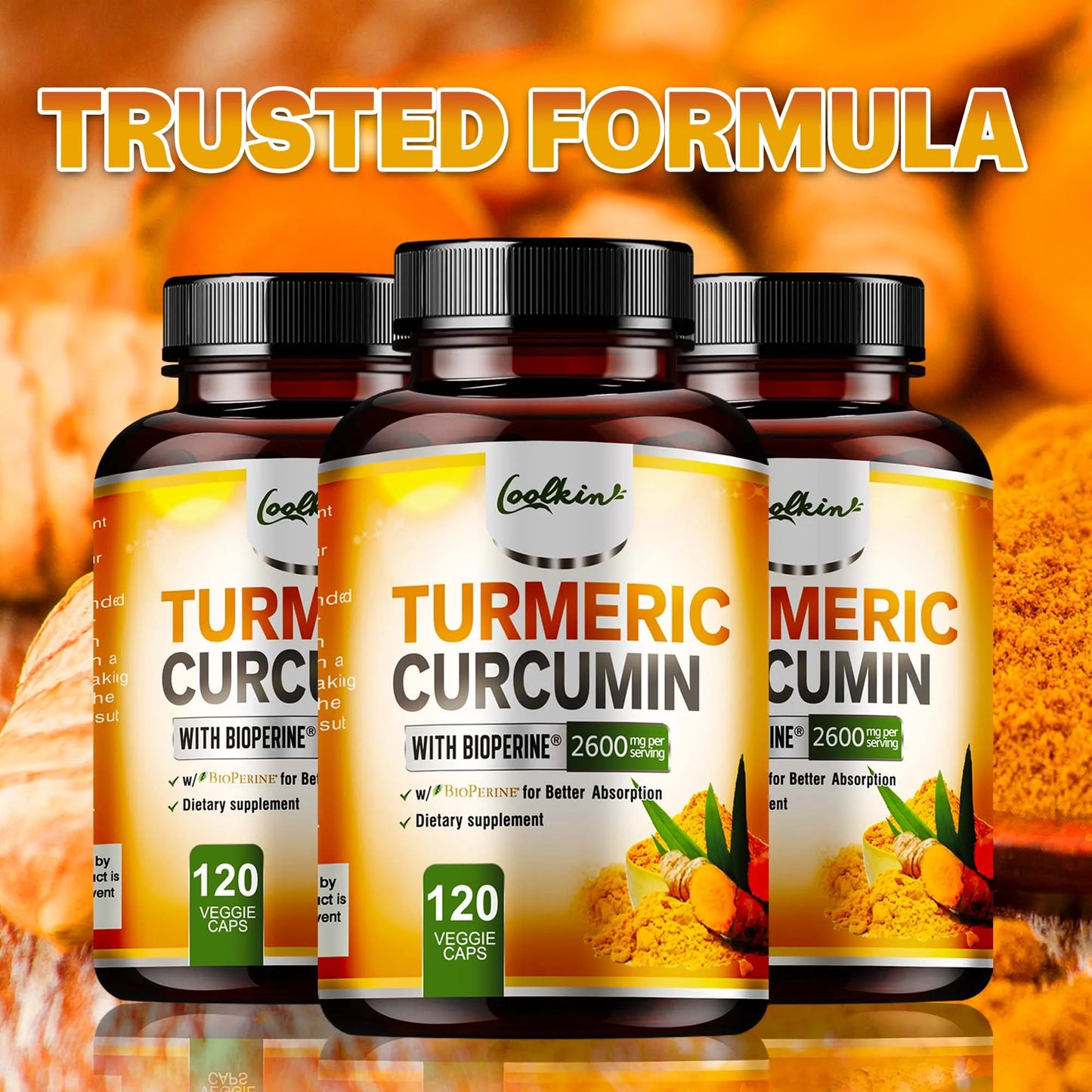 Elevate your wellness with Coolkin Turmeric Curcumin, a highly absorbable formula designed to support your joints and digestion.