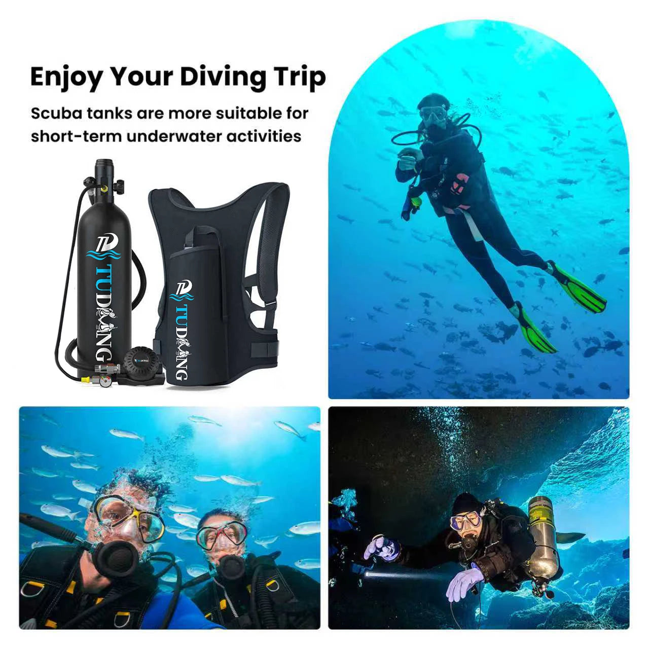 Experience longer underwater work sessions with the TUDIVING S700Plus portable scuba cylinder, a compact, dependable companion that keeps your breath steady when you need it most.