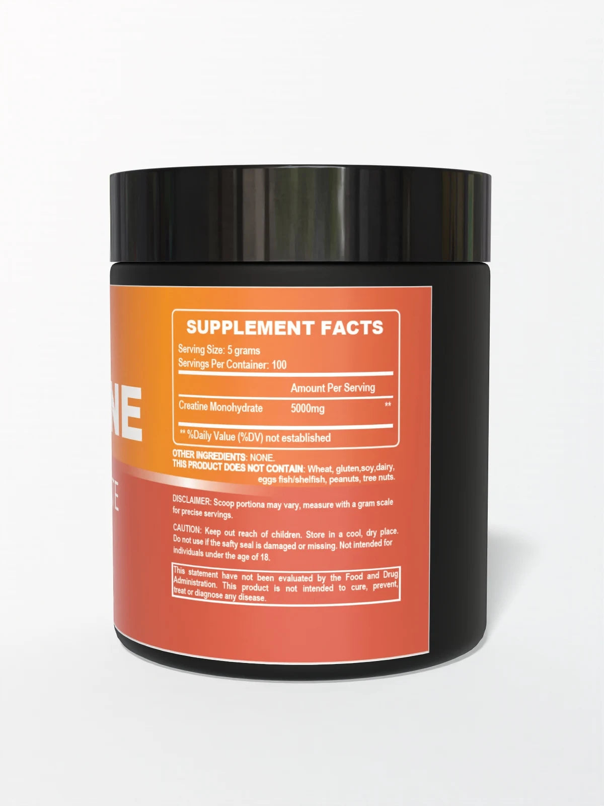 Nature4U Micronized Creatine Monohydrate Powder 5 Gram Serving Unflavored