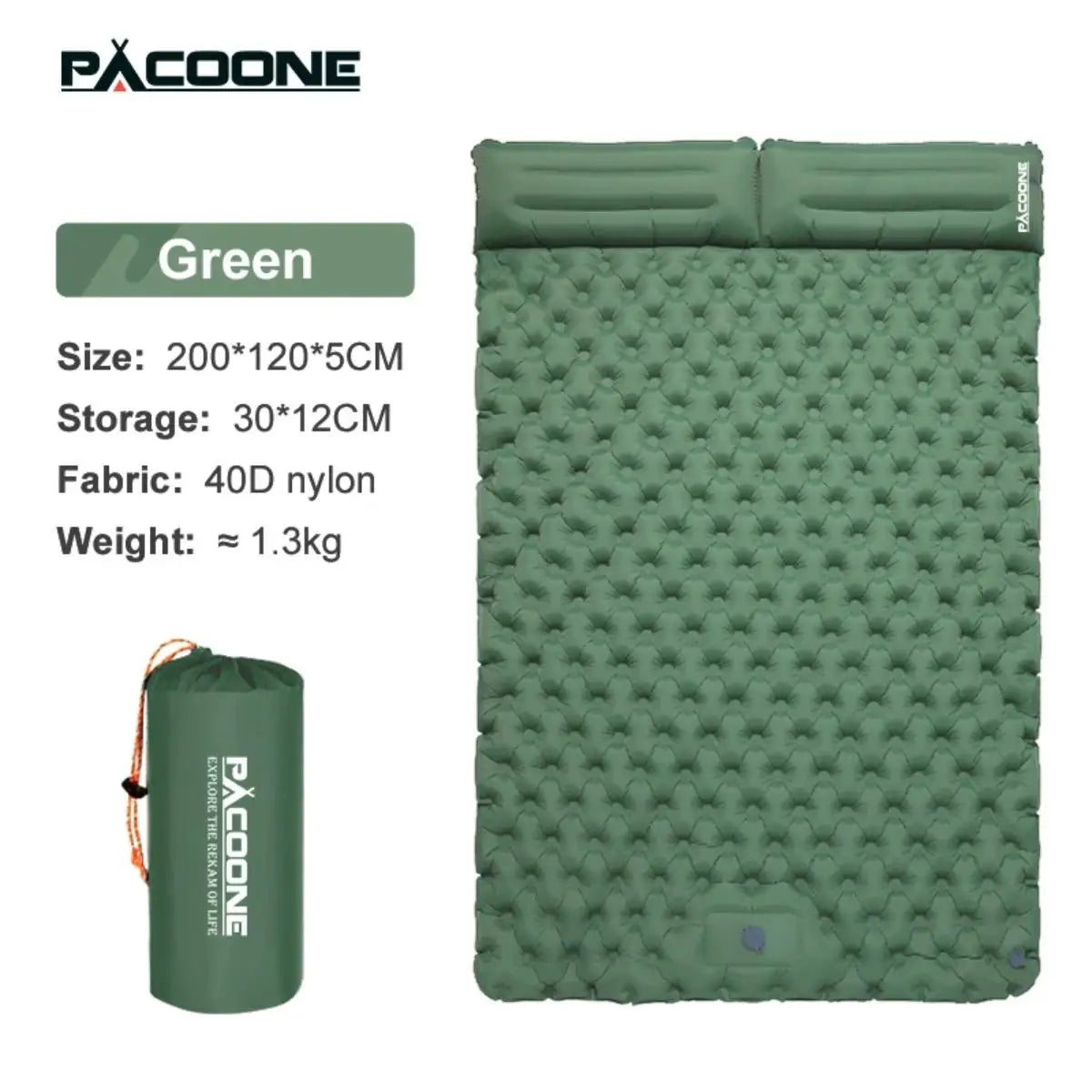 Single & Double Inflatable Air Mattress, Foldable Camping Sleeping Pad with Pillow, Moisture-proof, Waterproof & Lightweight Outdoor Sleeping Mat, Perfect for Camping, Travel and Hiking