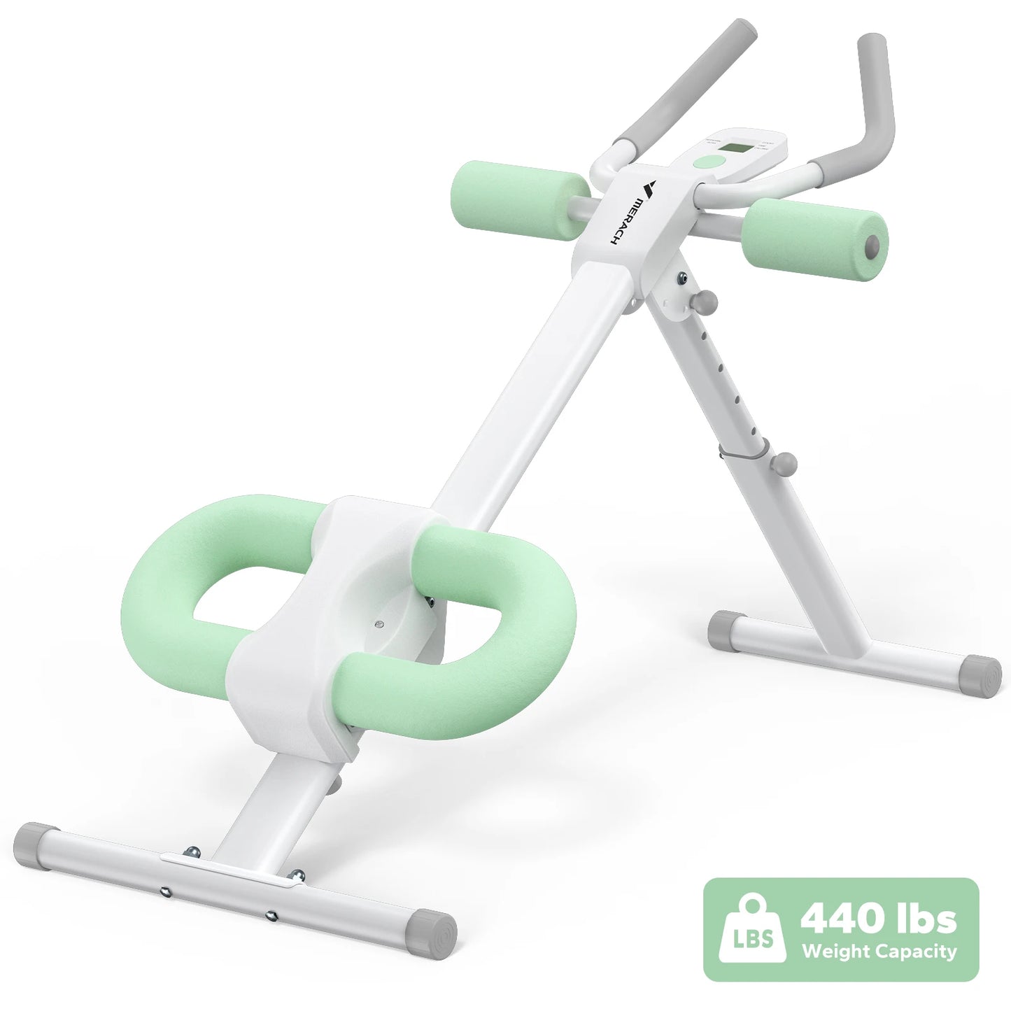MERACH Ab Machine Adjustable Trainer Workout Foldable Knee Protection Abdominal Exercise Machine Core Ab Exercise System Trainer