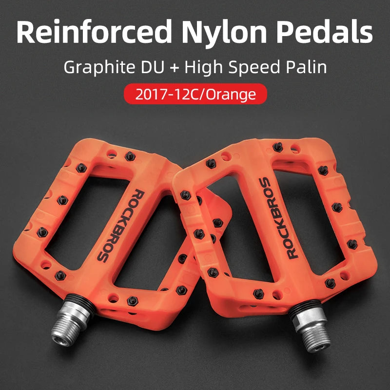Upgrade your ride with ROCKBROS ultralight pedals that blend grip, durability, and performance for every BMX, MTB, or road stint, delivering reliable power transfer, smooth rotation, and confidence on rough trails.
