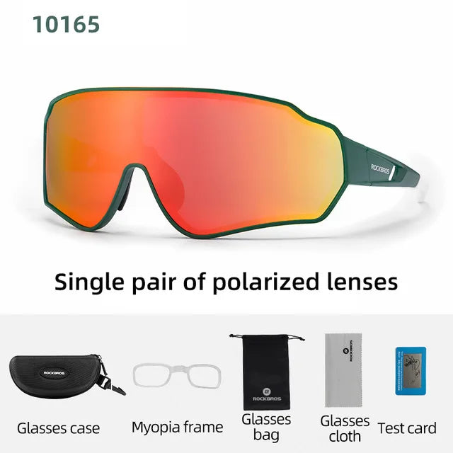 Experience sharp, glare-free vision on every ride with ROCKBROS polarized cycling glasses, engineered for your performance, comfort, and reliable all-day wear.