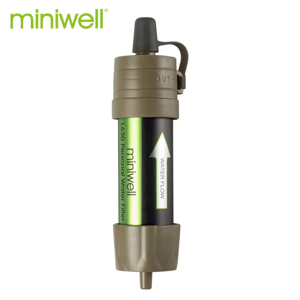 Stay prepared on every outdoor adventure with the Miniwell L630 Personal Camping Purification Water Filter Straw.