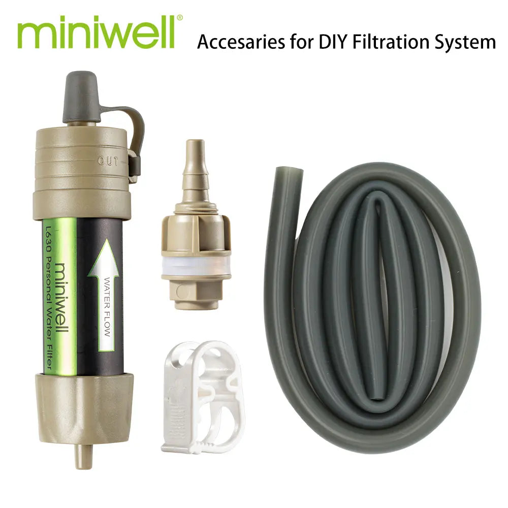 Stay prepared on every outdoor adventure with the Miniwell L630 Personal Camping Purification Water Filter Straw.