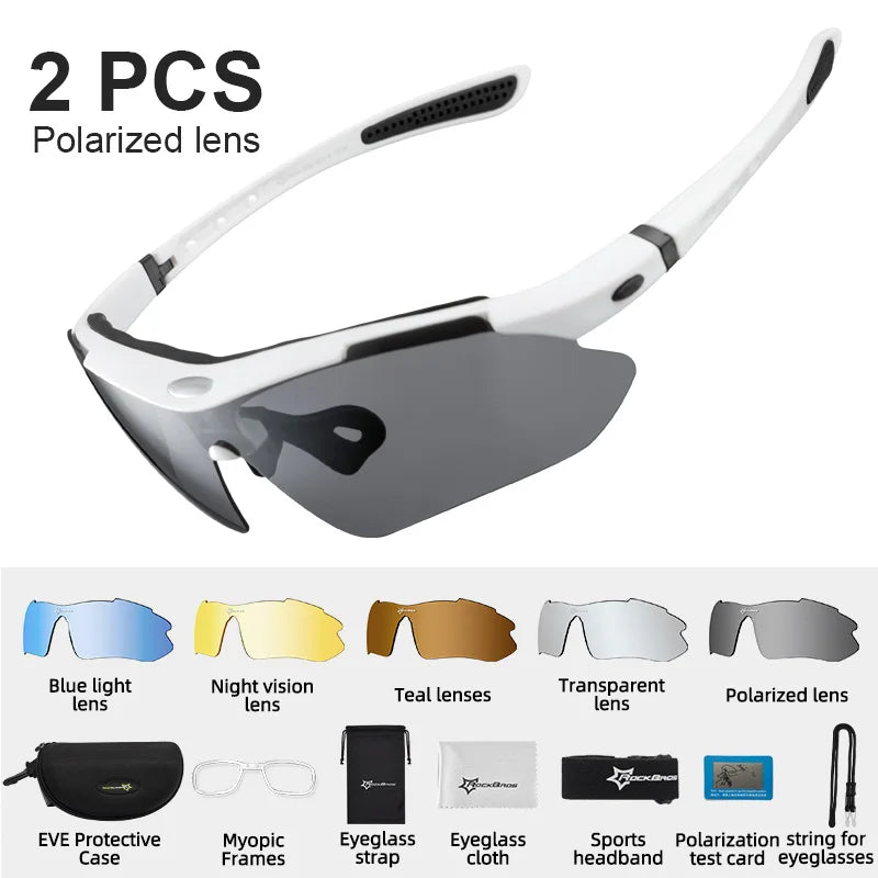 Experience sharp, glare-free vision on every ride with ROCKBROS polarized cycling glasses, engineered for your performance, comfort, and reliable all-day wear.