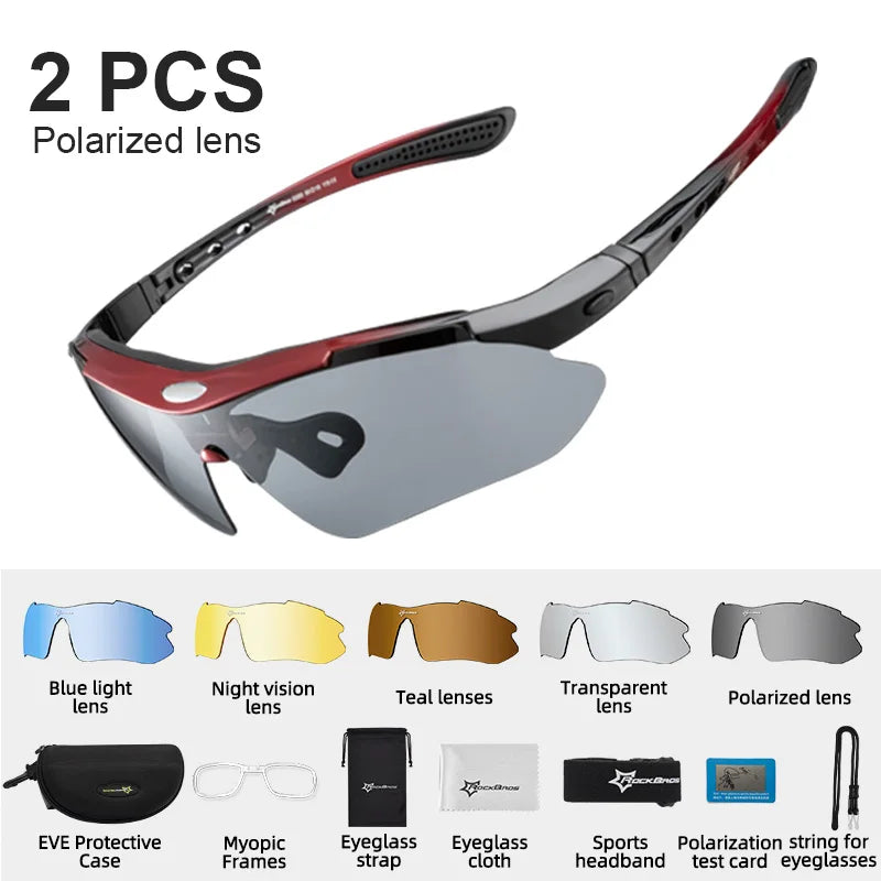 Experience sharp, glare-free vision on every ride with ROCKBROS polarized cycling glasses, engineered for your performance, comfort, and reliable all-day wear.