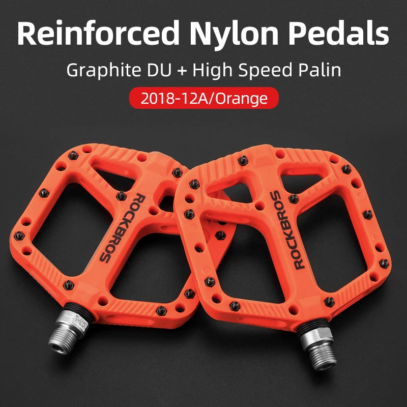 Upgrade your ride with ROCKBROS ultralight pedals that blend grip, durability, and performance for every BMX, MTB, or road stint, delivering reliable power transfer, smooth rotation, and confidence on rough trails.