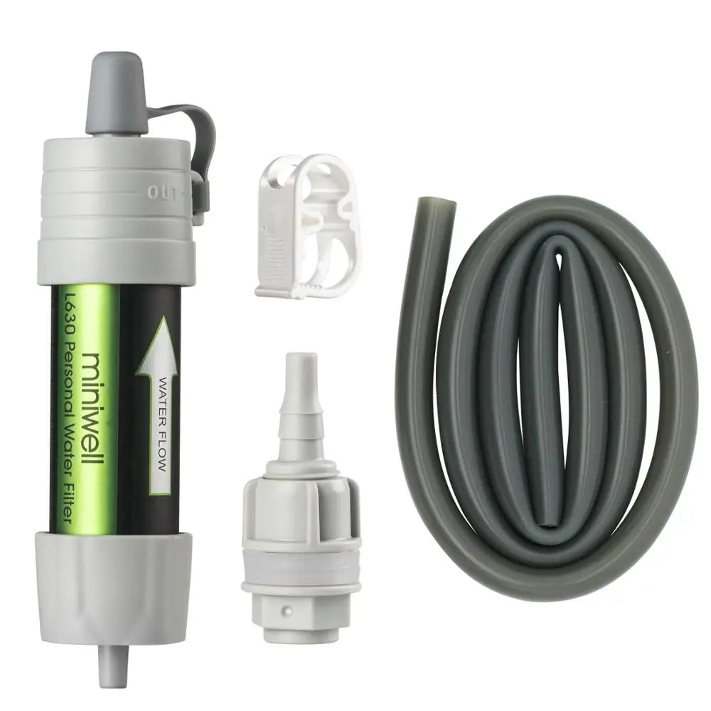 Stay prepared on every outdoor adventure with the Miniwell L630 Personal Camping Purification Water Filter Straw.