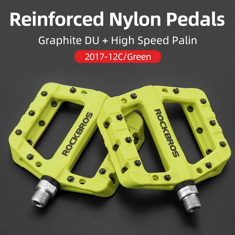 Upgrade your ride with ROCKBROS ultralight pedals that blend grip, durability, and performance for every BMX, MTB, or road stint, delivering reliable power transfer, smooth rotation, and confidence on rough trails.