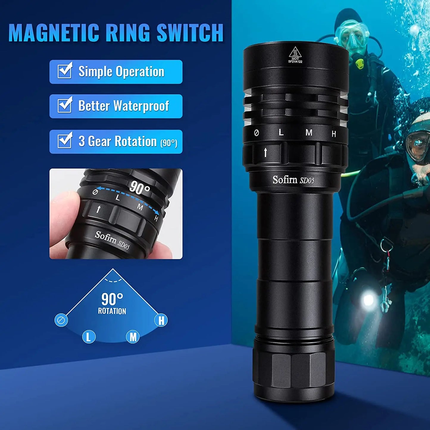 Dive deeper with your Sofirn SD05, a rugged, high‑performance flashlight built for serious underwater exploration, even in challenging currents.