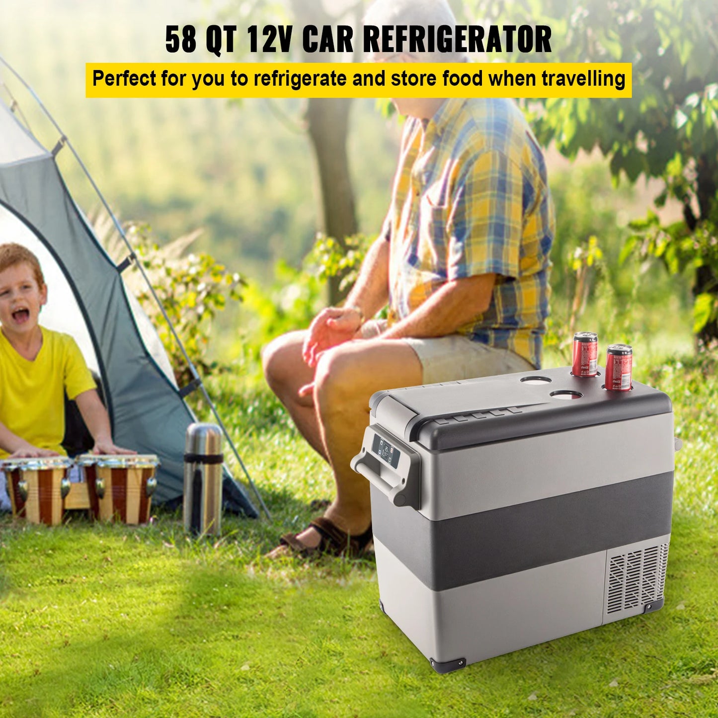 Stay refreshed on every adventure with the VEVOR car refrigerator that keeps your drinks and meals perfectly cold anywhere you roam.