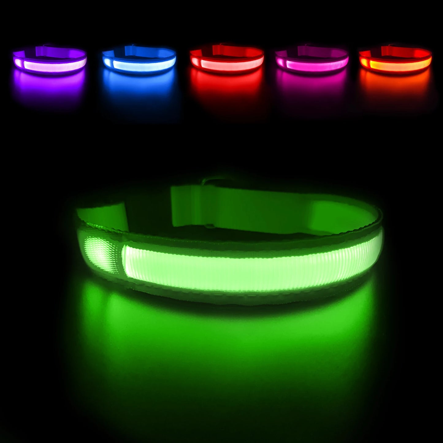 Light up every walk with the MASBRILL Luminous Dog Collar, a waterproof safety collar that keeps your dog highly visible and securely reassured in low light.