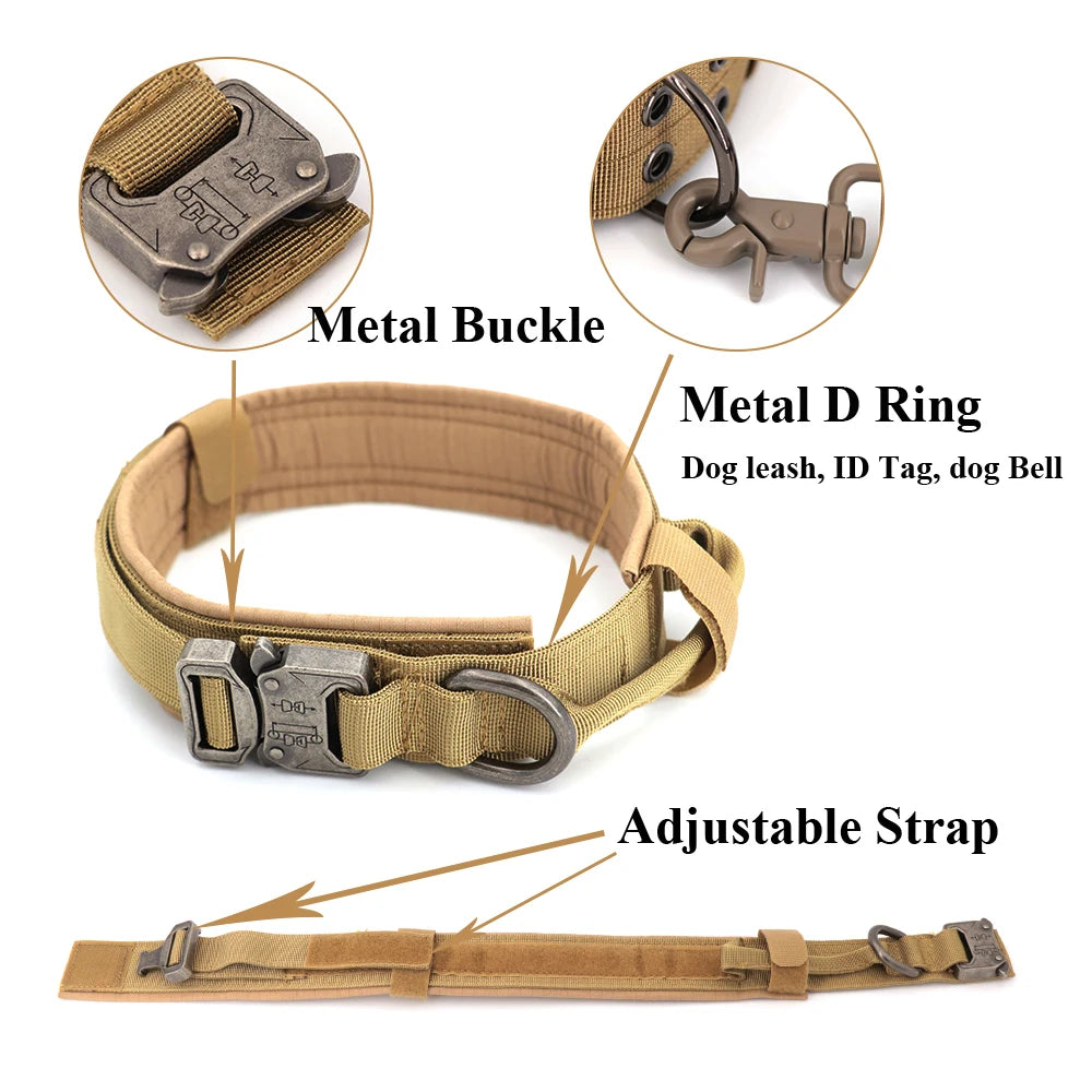 PETRAVELCN Dog Training Collar Set Adjustable Tactical Collar And Leash