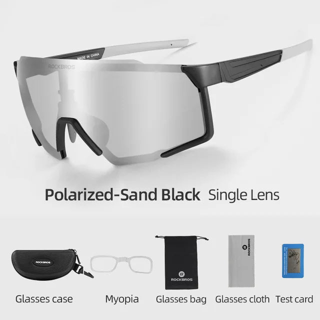 Experience sharp, glare-free vision on every ride with ROCKBROS polarized cycling glasses, engineered for your performance, comfort, and reliable all-day wear.