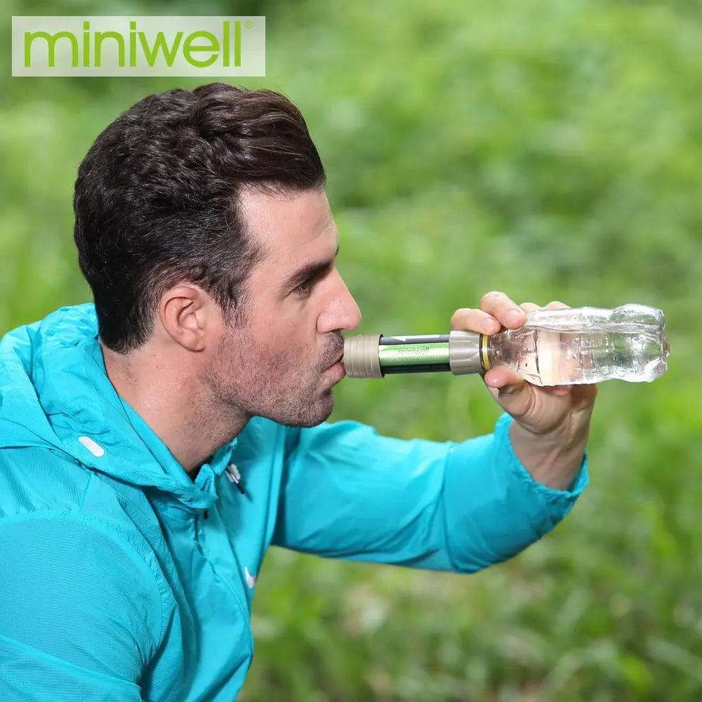 Stay prepared on every outdoor adventure with the Miniwell L630 Personal Camping Purification Water Filter Straw.