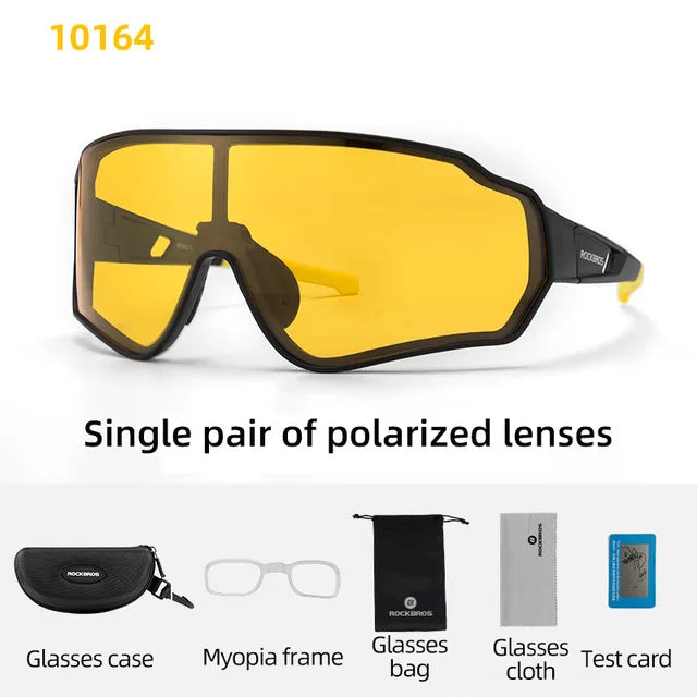 Experience sharp, glare-free vision on every ride with ROCKBROS polarized cycling glasses, engineered for your performance, comfort, and reliable all-day wear.