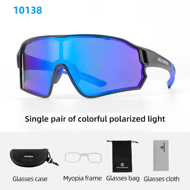 Experience sharp, glare-free vision on every ride with ROCKBROS polarized cycling glasses, engineered for your performance, comfort, and reliable all-day wear.