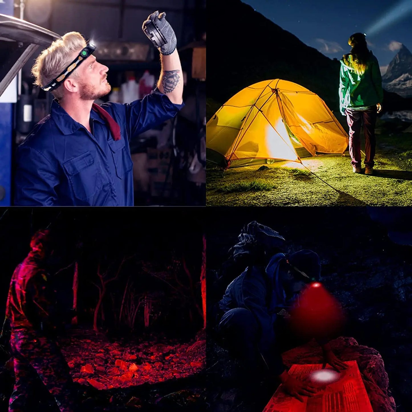 Sofirn H25LR LED Rechargeable Headlamp 1200 Lumen 90 CRI White And Red