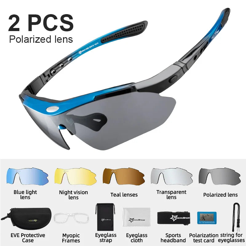 Experience sharp, glare-free vision on every ride with ROCKBROS polarized cycling glasses, engineered for your performance, comfort, and reliable all-day wear.