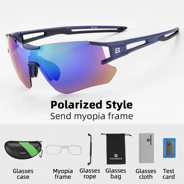 Experience sharp, glare-free vision on every ride with ROCKBROS polarized cycling glasses, engineered for your performance, comfort, and reliable all-day wear.