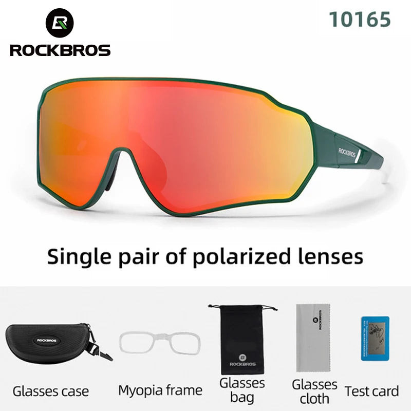 Experience sharp, glare-free vision on every ride with ROCKBROS polarized cycling glasses, engineered for your performance, comfort, and reliable all-day wear.