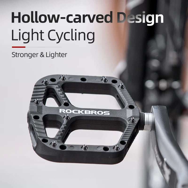 Upgrade your ride with ROCKBROS ultralight pedals that blend grip, durability, and performance for every BMX, MTB, or road stint, delivering reliable power transfer, smooth rotation, and confidence on rough trails.