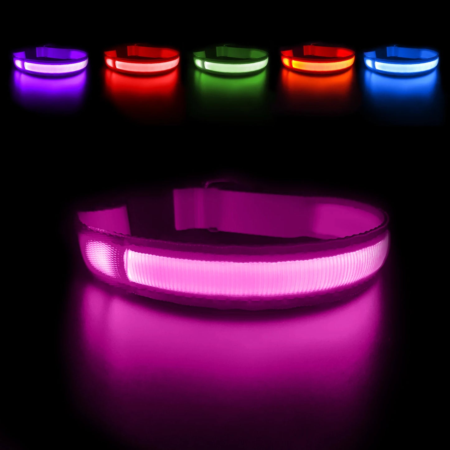 Light up every walk with the MASBRILL Luminous Dog Collar, a waterproof safety collar that keeps your dog highly visible and securely reassured in low light.