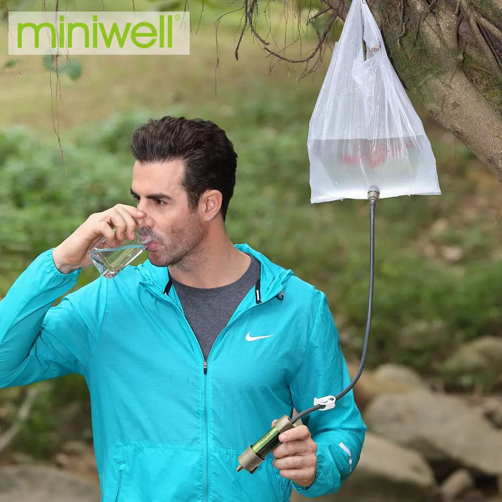 Stay prepared on every outdoor adventure with the Miniwell L630 Personal Camping Purification Water Filter Straw.