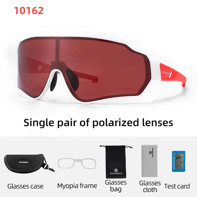 Experience sharp, glare-free vision on every ride with ROCKBROS polarized cycling glasses, engineered for your performance, comfort, and reliable all-day wear.