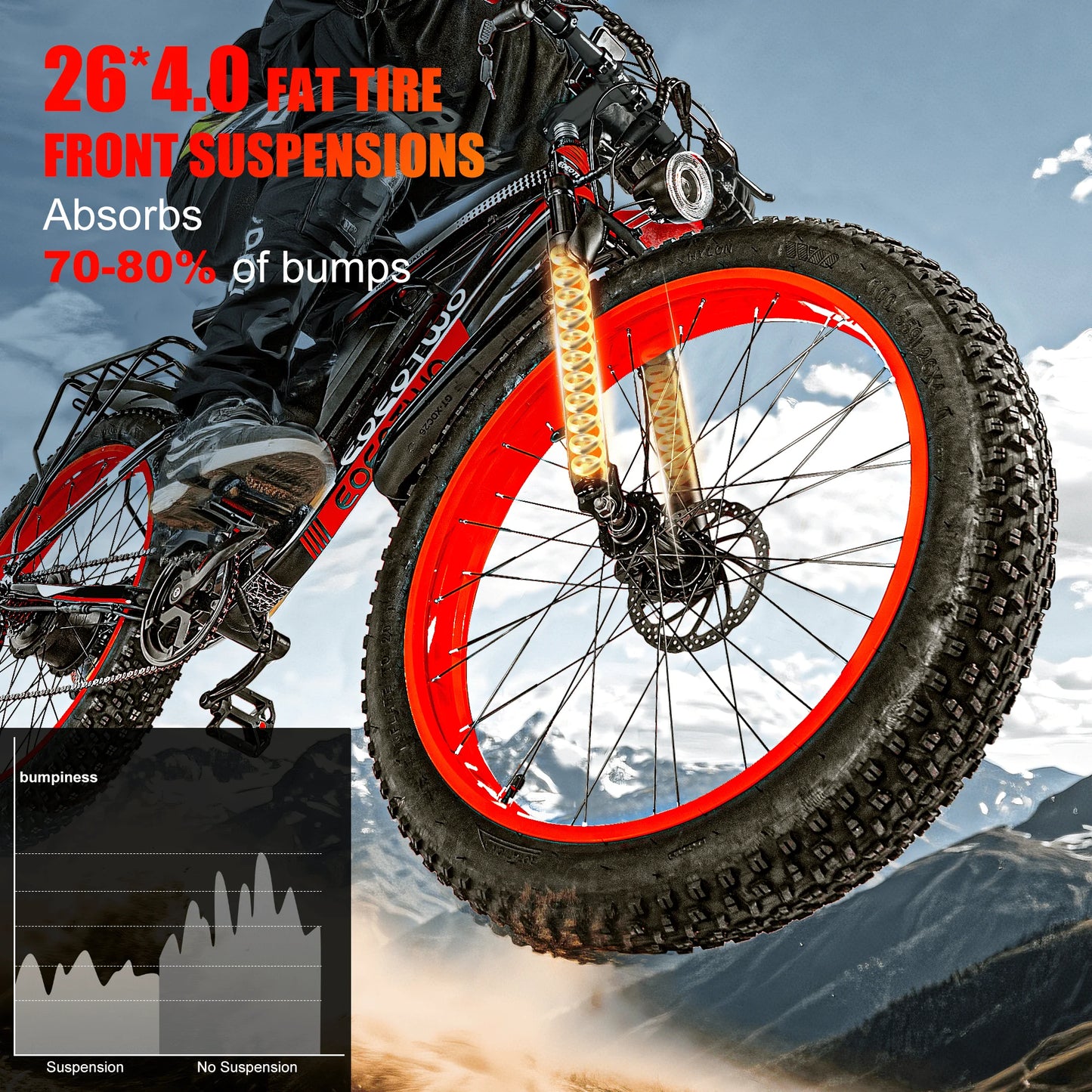 Experience the power and versatility of the EOEOTWO E01 electric bike, a capable adults' ride engineered for speed, range, comfort, and all-terrain confidence on city streets and backcountry trails.