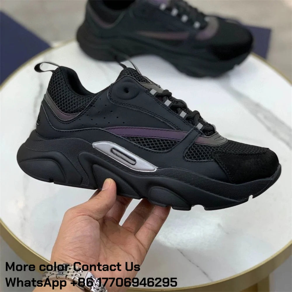 Men's Running Shoes Cushioned Road Sneakers Thick Soles Casual Jogging