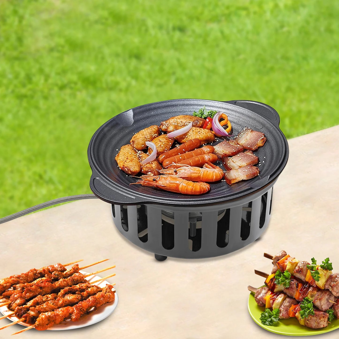 7 Core Camping Stove 21000W High Power Portable Gas Burner With Ignition