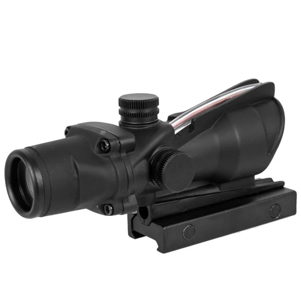 Bestsight 4X32 Rifle Scope Red Dot Illuminated Etched Reticle