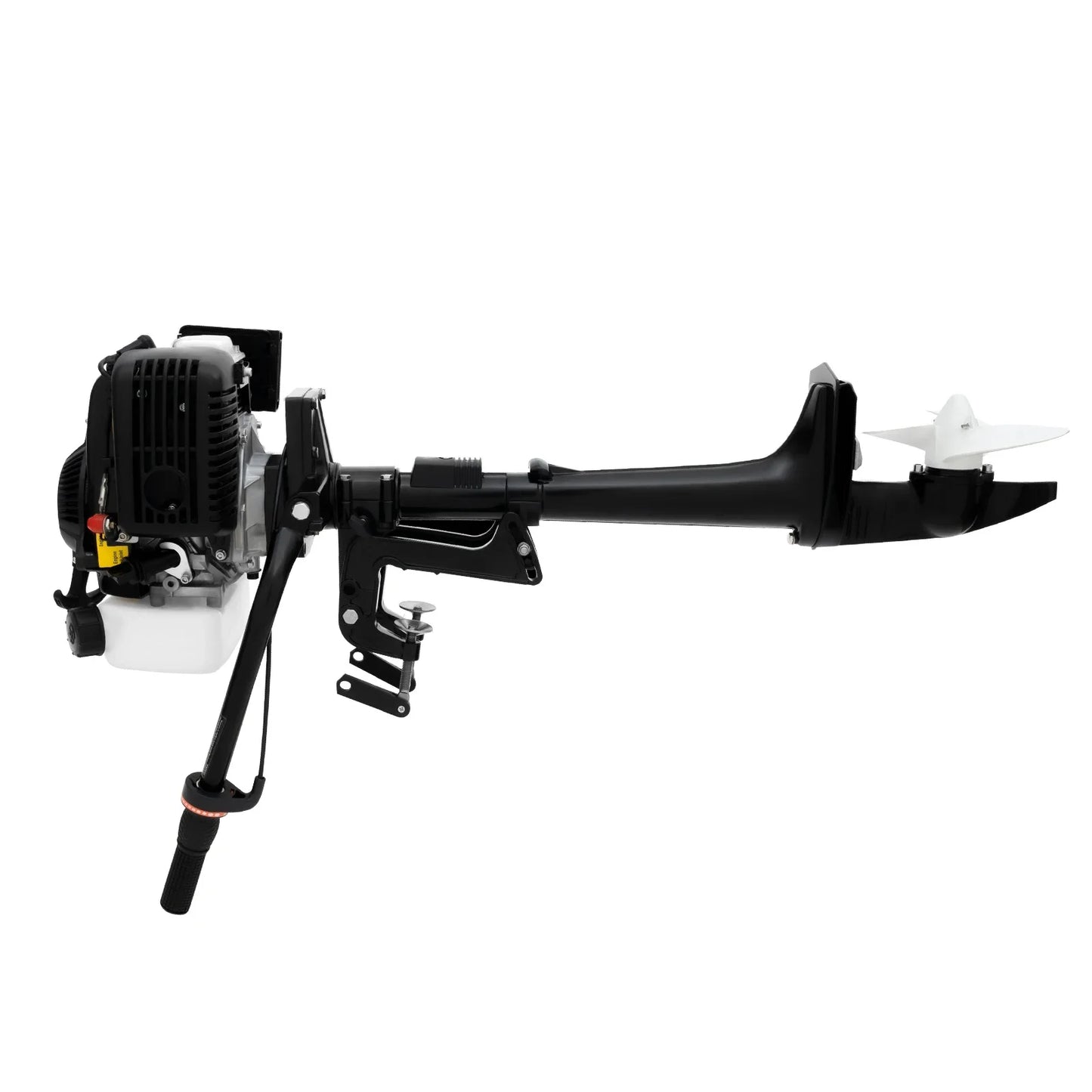 Portable Gasoline Outboard Motor – Lightweight 24.5lbs 4HP Boat Engine with CDI Ignition and Adjustable Throttle Lever