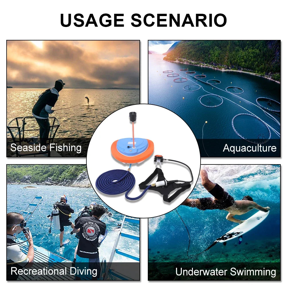 Dive farther with the Tuxing Z500, your portable underwater air companion built for adventurous, extended explorations.