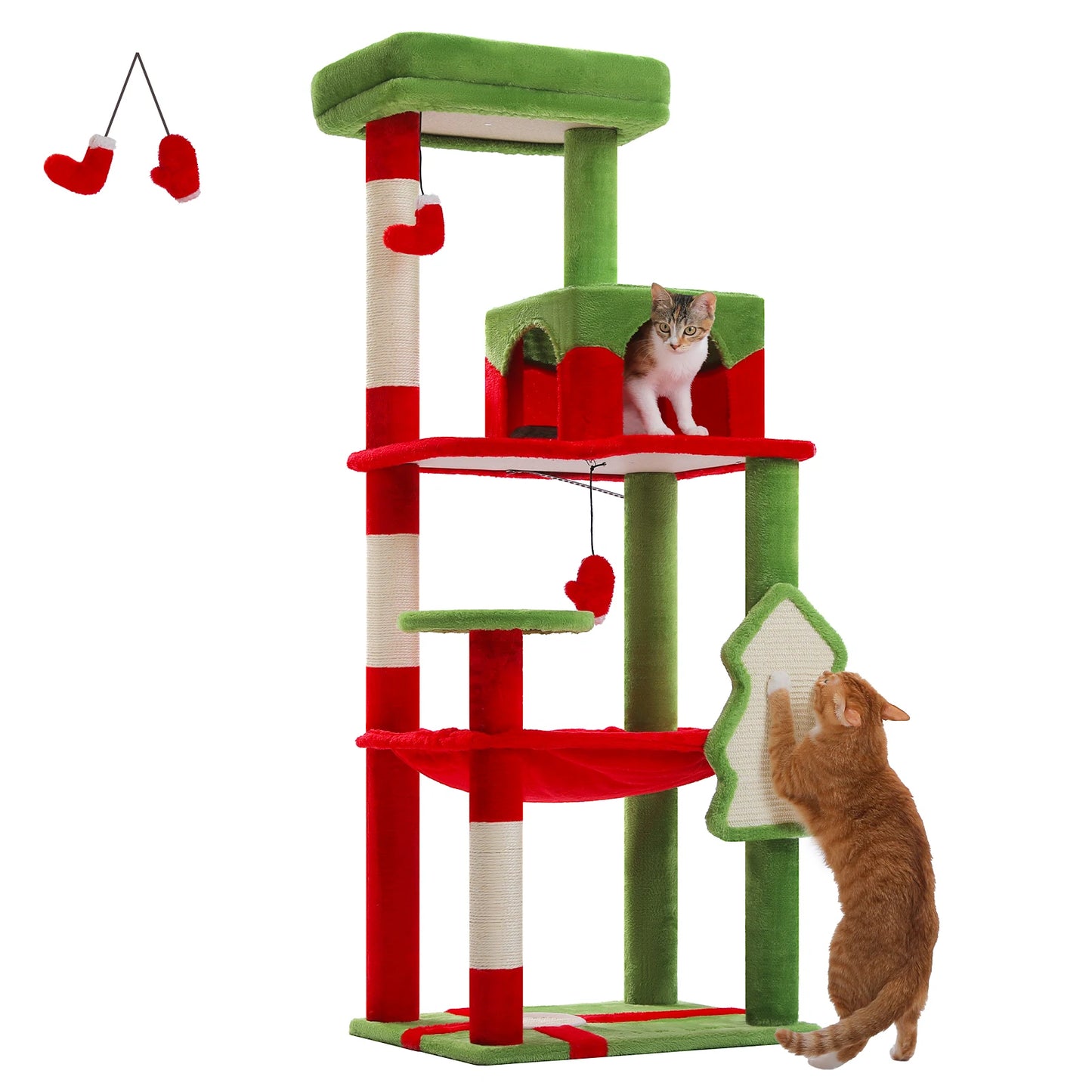 Elevate your indoor cat's playtime with PAWZ Road's sturdy 5-Level cat tree, expertly designed to support large cats, encourage climbing, provide safe lounging perches, and fit stylishly into your living space.