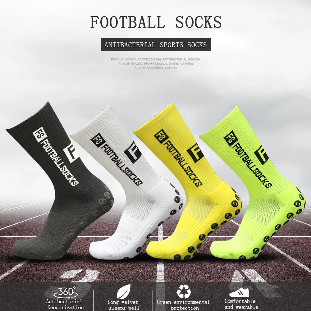 Non Slip Round Silicone Unisex Football Sock Training Dispensing Sport Stockings