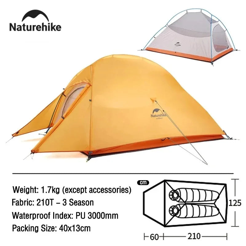 Naturehike Cloud Up 2 Person Camping Tent Ultralight Three To Four Season