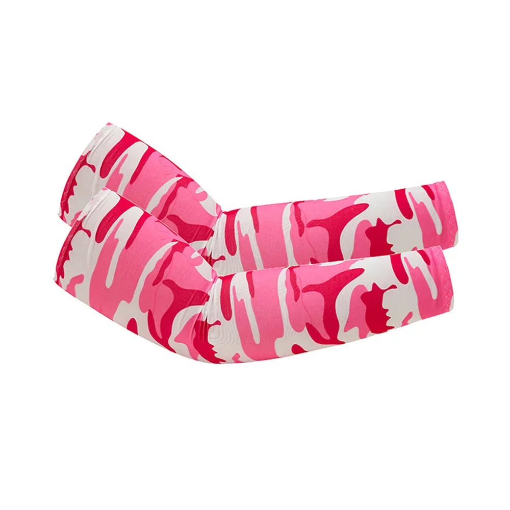 Stay cool and protected on every outdoor adventure with these unisex cooling arm sleeves that shield your skin from sun and UV rays.